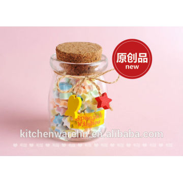 2014 haonai geliable glass products,bird glass jar